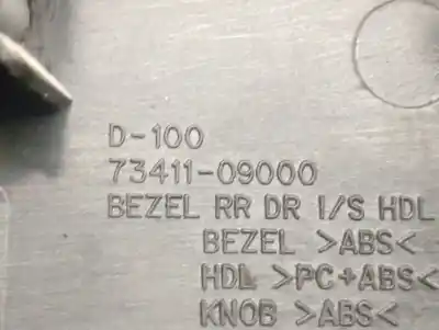 Автозапчастина б/у ліва задня внутрішня ручка для ssangyong actyon sports i (qj) 2.0 xdi посилання на oem iam 7341109000  7325031001lam