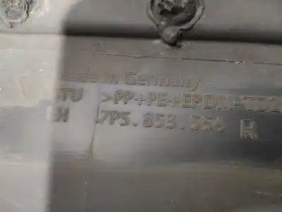 Автозапчастина б/у бічна сподниця для porsche cayenne (92a) 3.0 diesel посилання на oem iam 7p5853554r  