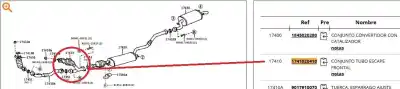 Pezzo di ricambio per auto di seconda mano catalizzatore per lexus rx (mcu15) 300 awd (mcu15) riferimenti oem iam 1741020410  1741020410