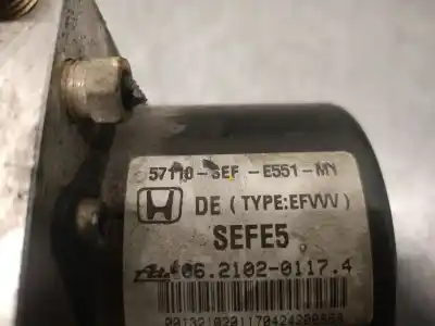 Second-hand car spare part abs for honda accord vii (cl, cn) 2.2 i-ctdi (cn1) oem iam references 57110sefe551m1 06210201174 ate 57110sefe02