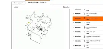 Автозапчасти б/у трубы кондиционирования воздуха за ssangyong actyon sports i (qj) 2.0 xdi ссылки oem iam 6863031021  6863031021