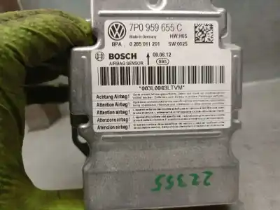 Автозапчастина б/у блок управління подушками безпеки для porsche cayenne (92a) 3.0 diesel посилання на oem iam 7p0959655c 0285011201 bosch 