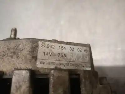 Автозапчастина б/у генератор для ssangyong musso (fj) 2.3 d посилання на oem iam 6621543202  6621543202