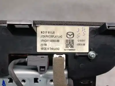 Pezzo di ricambio per auto di seconda mano display multifunzione per mazda mx-5 iv (nd) 2.0 (nd2e) riferimenti oem iam nd1f611j0  na6w669r0d