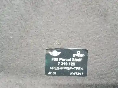 Автозапчастина б/у задній лоток для mini mini (f55) cooper s посилання на oem iam 7319125  7319125