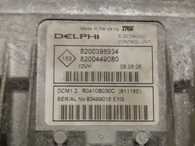 Second-hand car spare part ecu engine control for renault modus / grand modus (f/jp0_) 1.5 dci (fp0d, jp0d) oem iam references 8200398934  8200449080