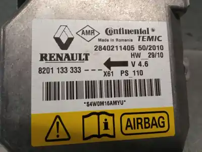 Автозапчастина б/у блок управління подушками безпеки для renault kangoo express (fw0/1_) 1.5 dci 70 (fw0a, kw0v) посилання на oem iam 8201133333 2840211405 temic 