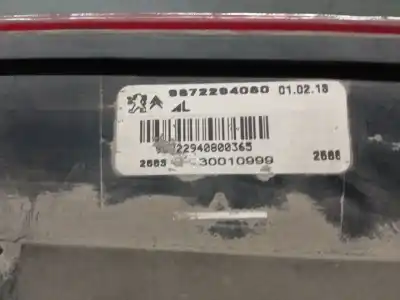 Peça sobressalente para automóvel em segunda mão farolim nevoeiro traseiro direito por citroen ds5 2.0 hdi 165 referências oem iam 9672294080  