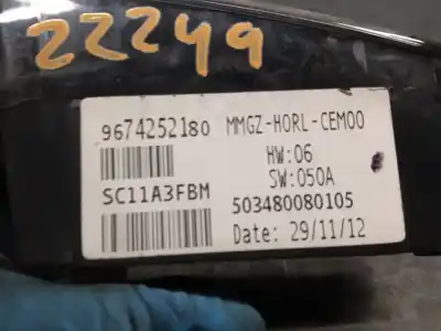 Second-hand car spare part clock for citroen ds5 2.0 hdi 165 oem iam references 9674252180  