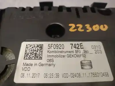 Автозапчасти б/у приборная доска за seat leon st (5f8) 1.4 tgi ссылки oem iam 5f0920742e  5f0920742e