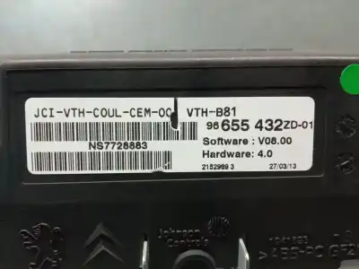 Peça sobressalente para automóvel em segunda mão módulo / sistema de navegação gps por citroen ds5 2.0 hdi 165 referências oem iam 96655432zd  1607191580