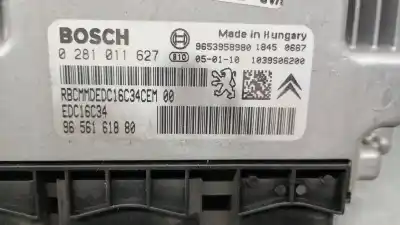Second-hand car spare part ecu engine control for peugeot 307 break / sw (s1) 1.6 hdi oem iam references 9656161880 0281011627 bosch 9656161880