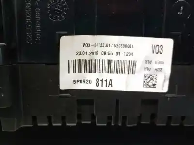 Автозапчастина б/у панель інструментів для seat altea xl (5p5, 5p8) 1.6 tdi посилання на oem iam 5p0920811a  5p0920811a