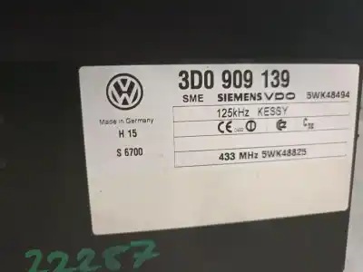 Second-hand car spare part electronic module for porsche cayenne (9pa) 3.2 oem iam references 3d0909139 5wk48494 siemens 