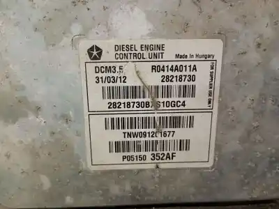 Second-hand car spare part ecu engine control for jeep compass (mk49) 2.2 crd 4x4 oem iam references r0414a011a  5150352af