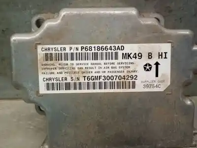 Second-hand car spare part airbag control unit for jeep compass (mk49) 2.2 crd 4x4 oem iam references p68186643ad  p68186643ad
