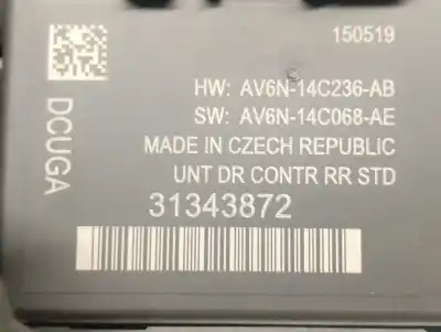 Second-hand car spare part central locking pump for volvo v40 fastback (525) d2 oem iam references 31343872 av6n14c236a fomoco 