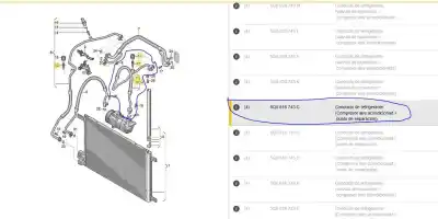 Автозапчастина б/у труби кондиціонації для seat leon st (5f8) 1.4 tgi посилання на oem iam 5q0816743c  5q0816743c