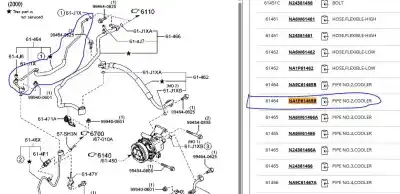 Автозапчасти б/у трубы кондиционирования воздуха за mazda mx-5 iv (nd) 2.0 (nd2e) ссылки oem iam na1p61465b  na1p61465b