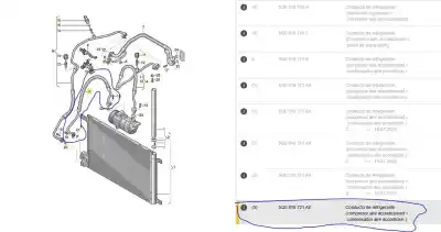 Автозапчасти б/у трубы кондиционирования воздуха за seat leon st (5f8) 1.4 tgi ссылки oem iam 5q0816721ae  5q0816721ae