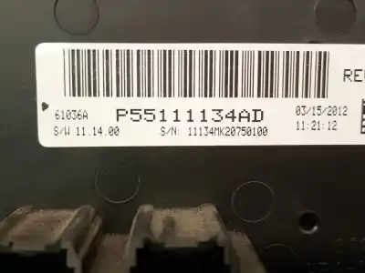 Peça sobressalente para automóvel em segunda mão comando de sofagem (chauffage / ar condicionado) por jeep compass (mk49) 2.2 crd 4x4 referências oem iam 55111134ad  55111134ad