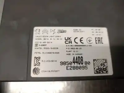 Pezzo di ricambio per auto di seconda mano modulo elettronico per peugeot 308 iii (fb_, fh_, fp_, f3_) bluehdi 130 (fbyhzl, fbyhzt) riferimenti oem iam 9850440880  9850440880