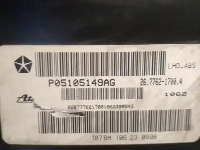 Peça sobressalente para automóvel em segunda mão servo freio por jeep compass (mk49) 2.2 crd 4x4 referências oem iam p05105149ag 26776217004 ate 5175098aa