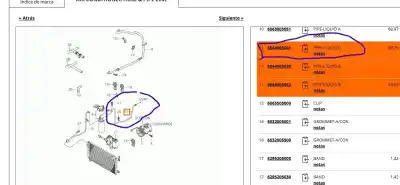 Автозапчасти б/у трубы кондиционирования воздуха за ssangyong musso (fj) 2.3 d ссылки oem iam 6864005001  6864005001