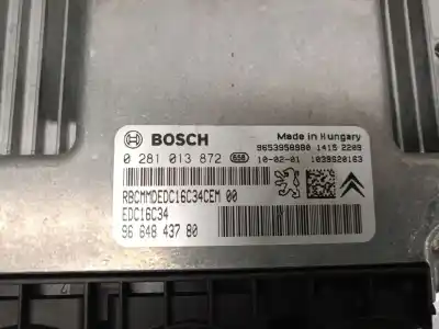 Second-hand car spare part ecu engine control for citroen c5 iii (rd_) 1.6 hdi 110 oem iam references 9664843780 0281013872 bosch 
