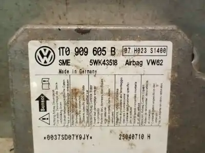 Piesă de schimb auto la mâna a doua unitate de control airbag pentru vw touran (1t1, 1t2) 2.0 tdi 16v referințe oem iam 1t0909605b  1t0909605b