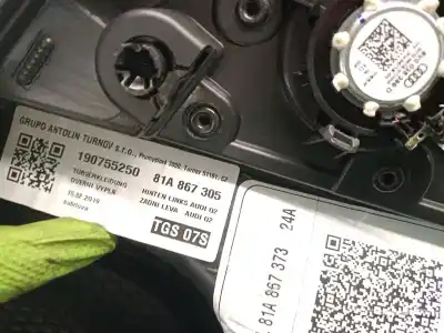 Автозапчасти б/у обивка задней левой двери за audi q2 (gab, gag) 1.0 tfsi ссылки oem iam 81a867305 190755250 81a867303