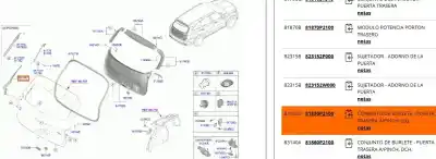 Second-hand car spare part sensor for kia sorento iv (mq4, mq4a) 1.6 t-gdi hybrid oem iam references 81850p2100  81850p2100