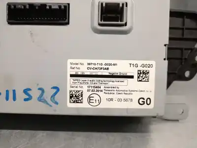 Автозапчастина б/у багатофункційний дисплей для honda cr-v iv (rm_) 1.6 i-dtec (re6) посилання на oem iam 79600t1tg611m1  39710t0ad01