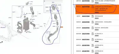 Автозапчастина б/у труба для hyundai bayon (bc3) 1.0 t-gdi посилання на oem iam 2828207300  2827207300