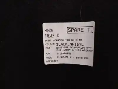 Автозапчастина б/у задній лоток для honda cr-v iv (rm_) 1.6 i-dtec (re6) посилання на oem iam n084520t1gg010m1  84520t0aa01za