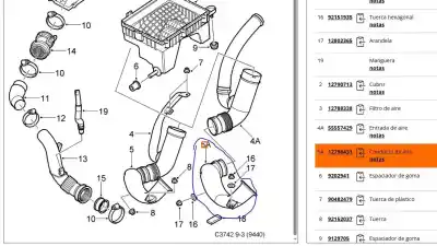 Автозапчастина б/у труба для saab 9-3 ranchera familiar (e50) 1.9 tid посилання на oem iam 12798431  12798431