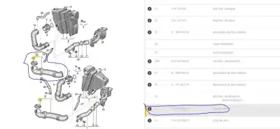 Peça sobressalente para automóvel em segunda mão tubo por audi q7 (4l) 3.0 tdi referências oem iam 7l6129609d  7l6129609d