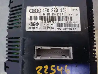 Автозапчастина б/у панель інструментів для audi a6 c6 avant (4f5) 2.7 tdi посилання на oem iam 4f0920932 50300734201 magneti marelli 4f0920934gx