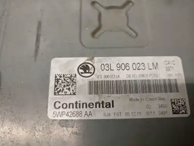Pezzo di ricambio per auto di seconda mano centralina motore per skoda rapid (nh3, nk3, nk6) 1.6 tdi riferimenti oem iam 03l906023lm  03l906023lm
