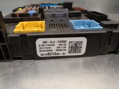 Second-hand car spare part fuse box unit for citroen c4 picasso ii 1.2 thp 130 oem iam references 9819851380  