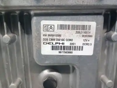 Second-hand car spare part ecu engine control for citroen c4 picasso i monospace (ud_) 2.0 hdi 150 oem iam references 9677563880  9677563880