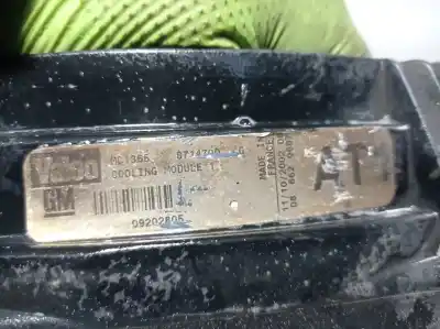 Second-hand car spare part radiator cooling fan for opel vectra c gts (z02) 2.0 16v turbo (f68) oem iam references 09202805 870704r valeo 1341362