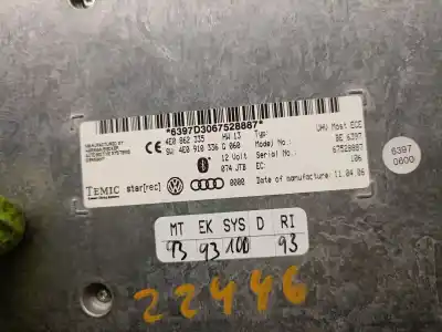 Автозапчастина б/у електронний модуль для audi q7 (4lb) 3.0 tdi quattro посилання на oem iam 4e0862335 4e0910336g 