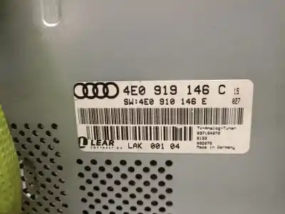 Автозапчасти б/у аудиосистема / радио cd за audi q7 (4lb) 3.0 tdi quattro ссылки oem iam 4e0919146c 4e0910146e 4e0910148e