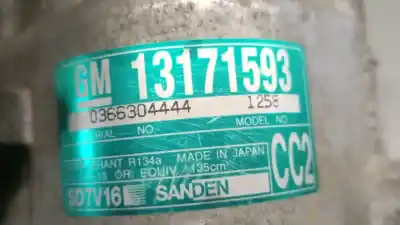 Second-hand car spare part air conditioning compressor for opel vectra c ranchera familiar (z02) 1.9 cdti (f35) oem iam references 13171593 sd7v16 sanden 6854089