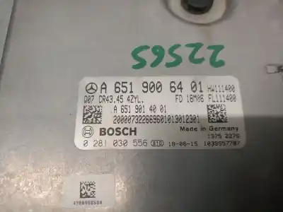 Автозапчастина б/у ебу контролер двигуна для mercedes-benz glc (x253) 220 d 4-matic (253.905, 253.903) посилання на oem iam a6519006401 0281030556 bosch a6519006401