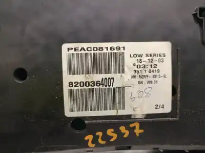 Second-hand car spare part dashboard for renault megane ii sedán (lm0/1_) 1.6 oem iam references 8200364007 35110419  Second-hand car spare part dashboard for renault megane ii sedán (lm0/1_) 1.6 oem iam references 8200364007 35110419