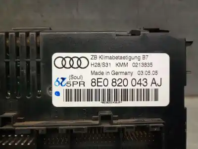 Second-hand car spare part climate control for audi a4 b7 avant (8ed) 2.0 tdi 16v oem iam references 8e0820043bj  8e0820043bj