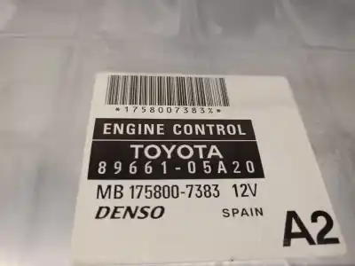 Pezzo di ricambio per auto di seconda mano centralina motore per toyota avensis sedán (_t25_) 2.2 d-4d (adt251_) riferimenti oem iam 8966105a20 mb1758007383 denso 