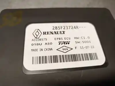 Peça sobressalente para automóvel em segunda mão módulo eletrônico por renault captur ii (hf_) e-tech 160 referências oem iam 285f23724r a010b575 trw 